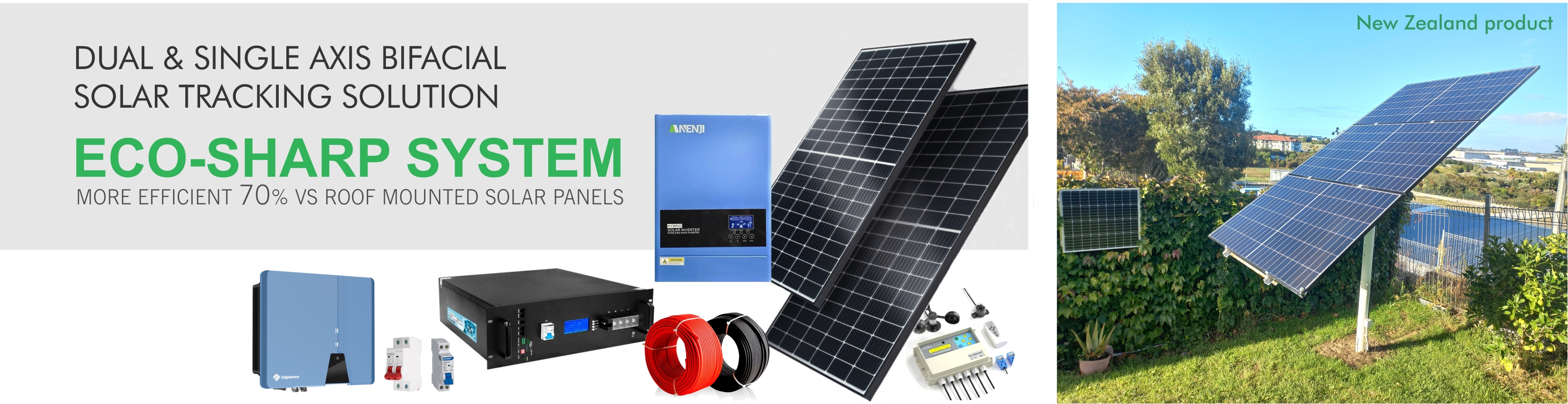 ECO-SHARP Solar Tracking Systems banner