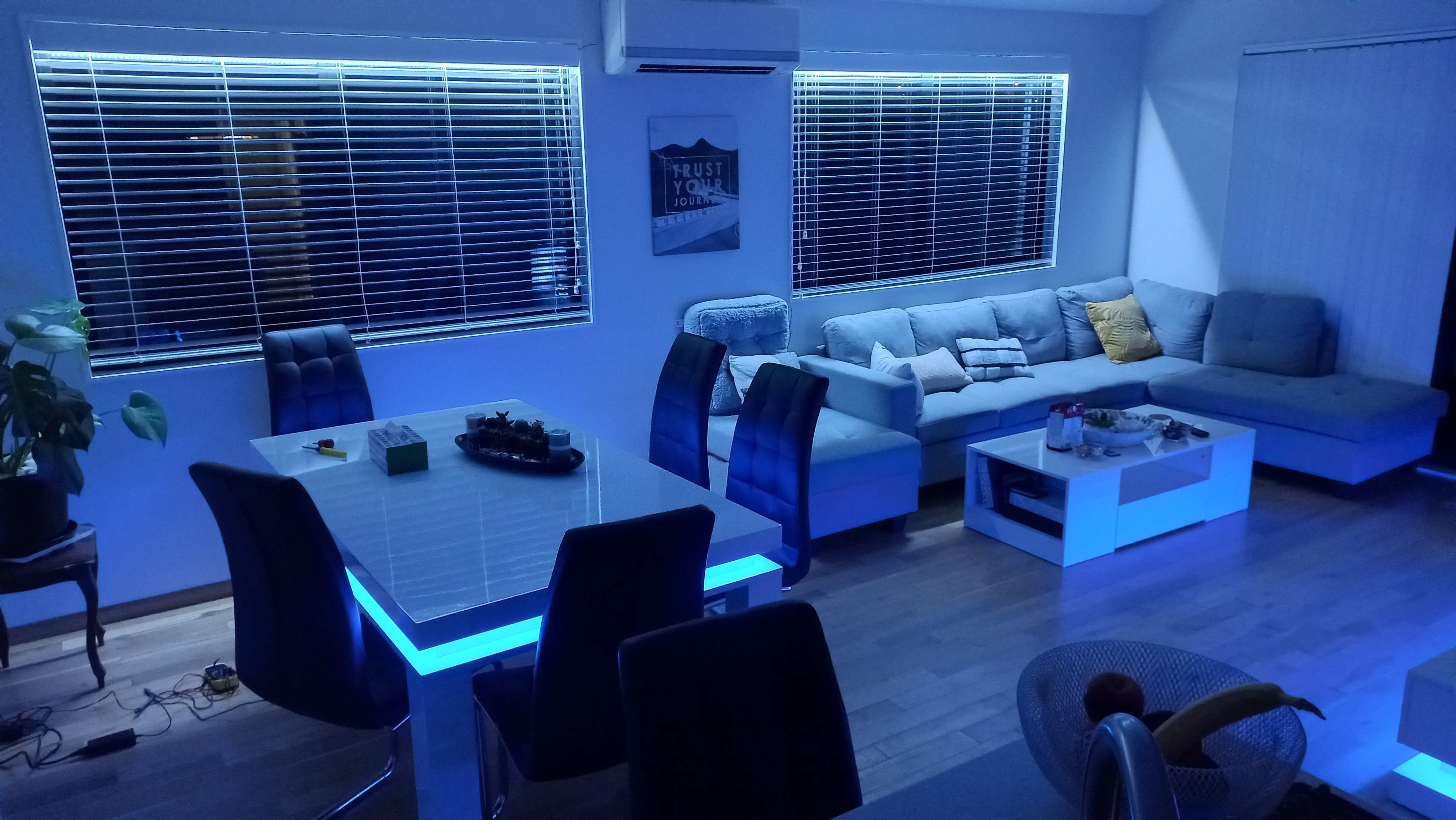 Home during a major renovation with new wiring being installed